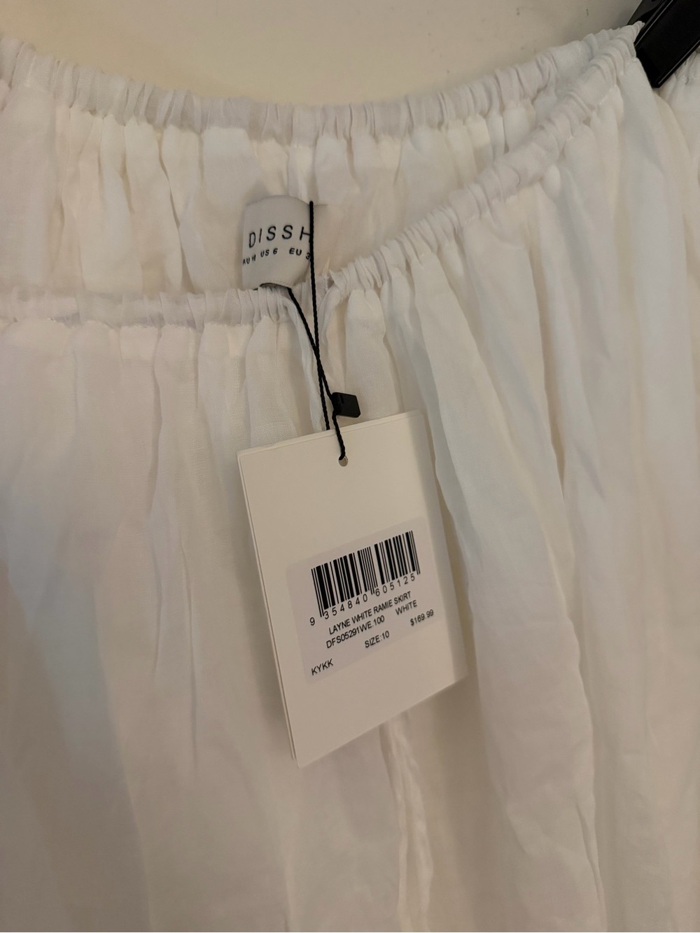 DISSH White Drawstring Maxi Skirt - Picture 4 of 6
